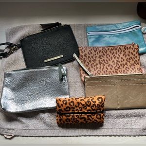 Misc grab bag bundle with 6 items- makeup bags / wallets